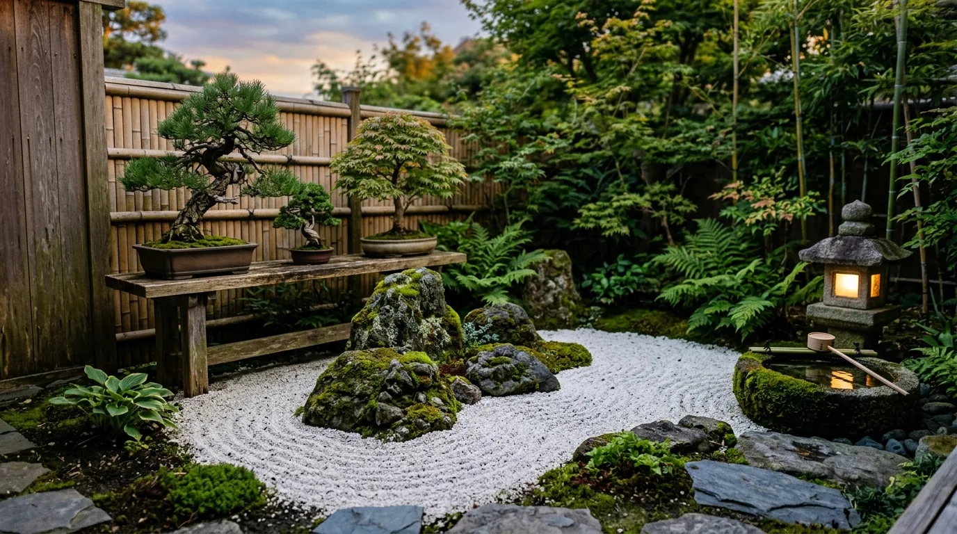 Asymmetrical Balance in a Small Garden
